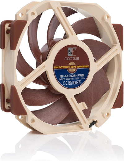 Noctua NF-A12x25r PWM, 120mm Rundrahmenlüfter, 4-Pin (Braun)