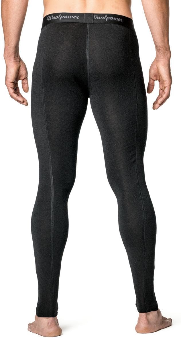Woolpower Lite Long Johns Pant Men - Merino Funktionsunterwäsche XL Schwarz, XL Schwarz