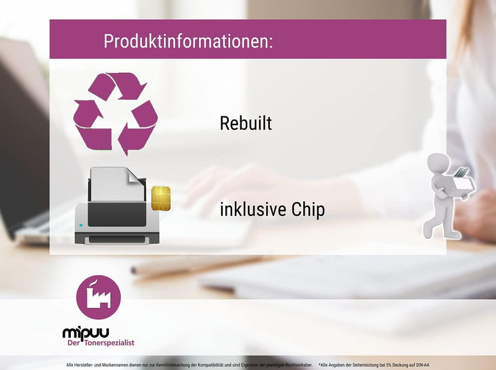Mipuu Toner kompatibel mit HP W2212A 207A Yellow (mit Chip) für Color Laserjet Pro M255 M255DW M255N