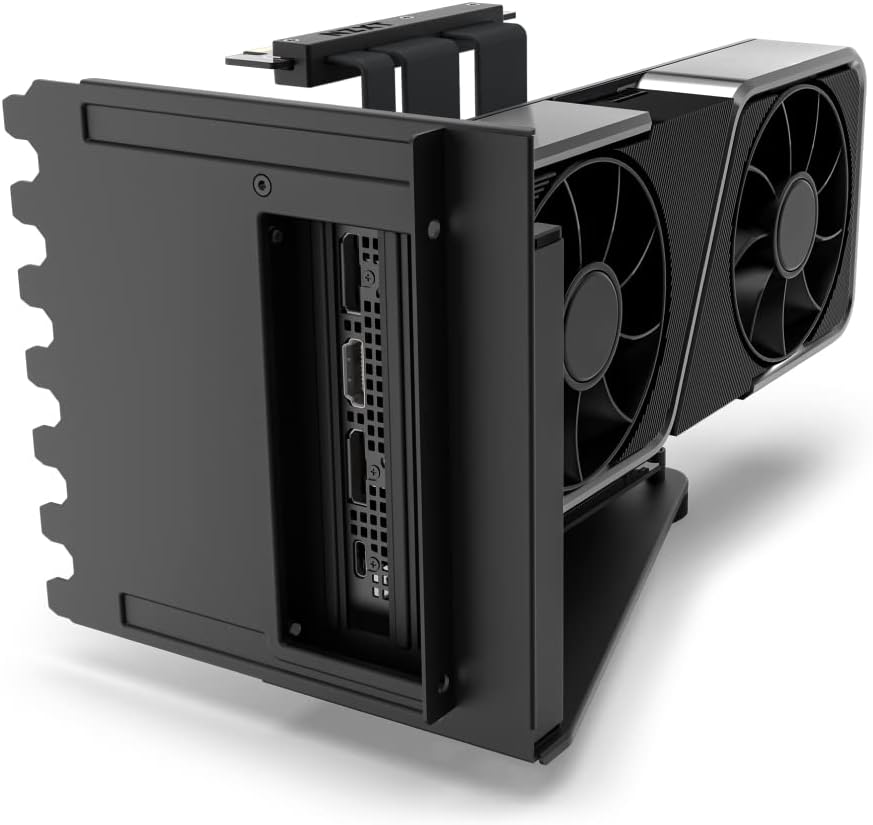 NZXT Vertical GPU Mounting Kit - AB-RH175-B1-175 mm PCIe 4.0x16 Riser-Kabel – GPU-Halterung – Robust