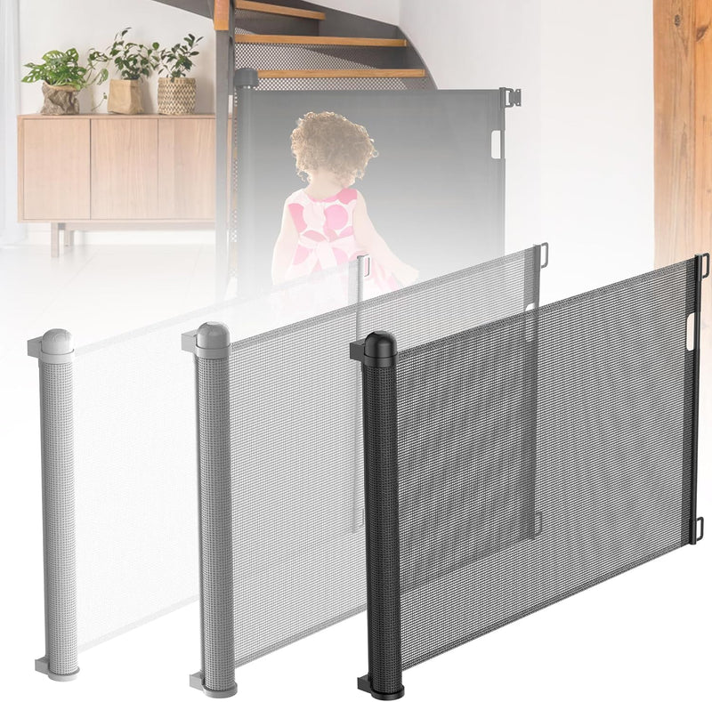 YARDIN Treppenschutzgitter Ausziehbar Türschutzgitter 0-150cm für Babys & Haustiere, Treppengitter A