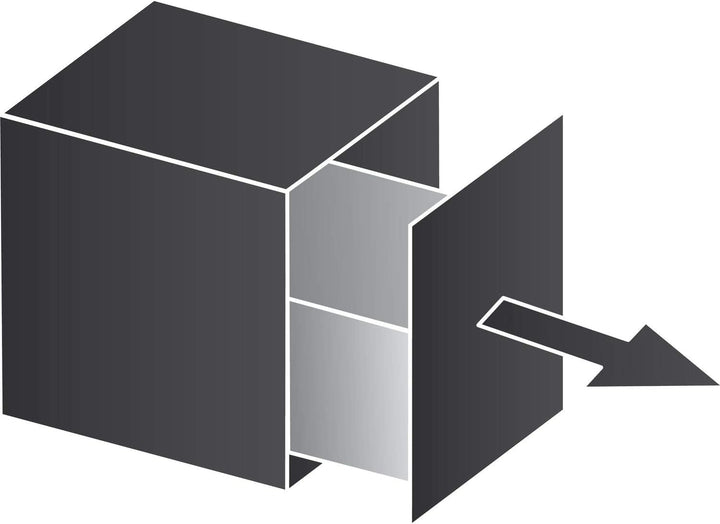 BLANCO SELECT II 45/2 | Kunststoff, Aluminium | 45er Unterschrank | Auszugssystem zur Frontanbindung