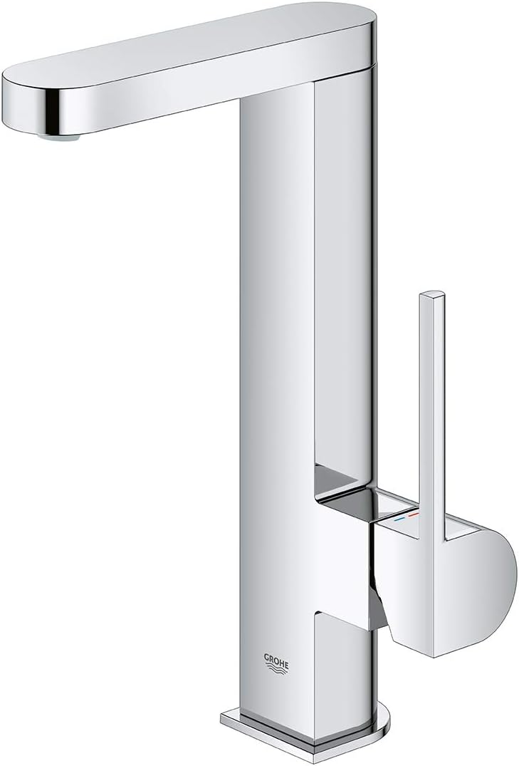 Grohe Plus Badarmatur - Einhand-Waschtischbatterie, L-Size chrom herausziehbarer Auslauf mit Zugstan