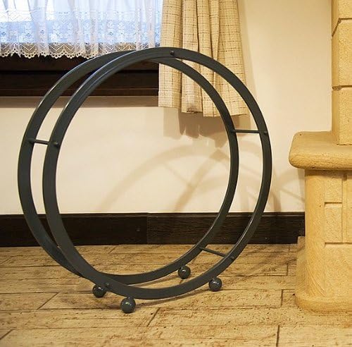 DanDiBo Kaminholzregal Kaminholzständer Rund D-70 cm Grau 80004 Holzkorb Kaminholzhalterr