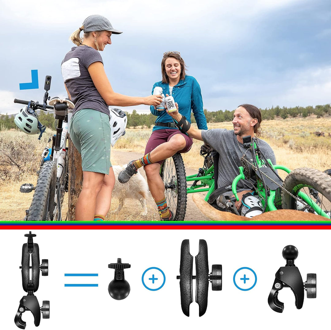 Motorrad-Zubehörset für Insta360 One X2, One X, One R, Gopro Hero Max, Fusion, DJI OSMO