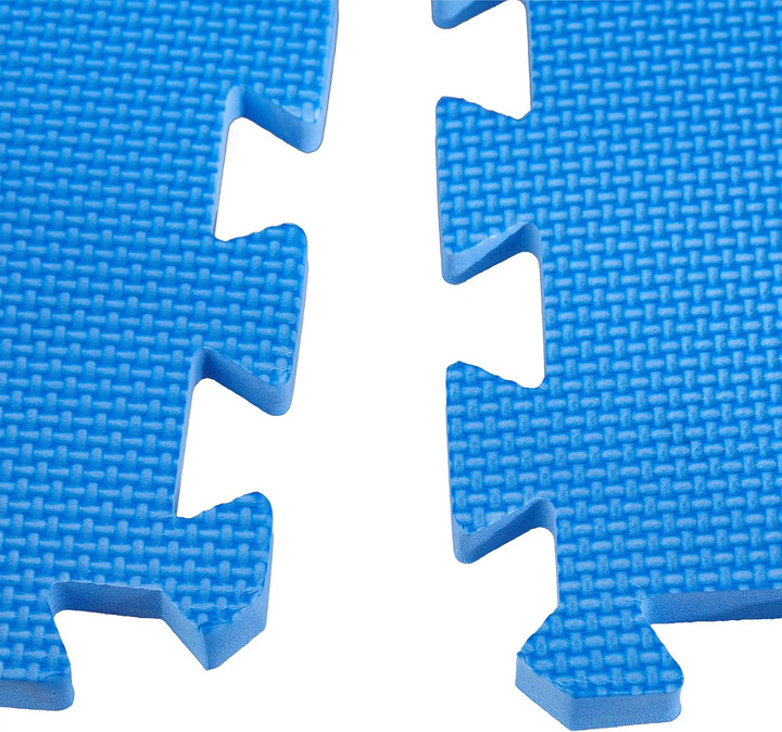 Relaxdays Bodenschutzmatte, 24 Puzzlematten für Sport & Fitnessgeräte, 30x30 cm, 2,16 m², Schaumstof