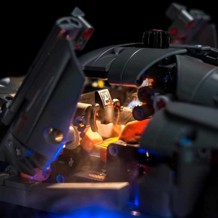 Fernbedienung Licht-Kit Kompatibel mit Lego 42173 Koenigsegg Jesko Absolut Grey Hypercar (Kein Model