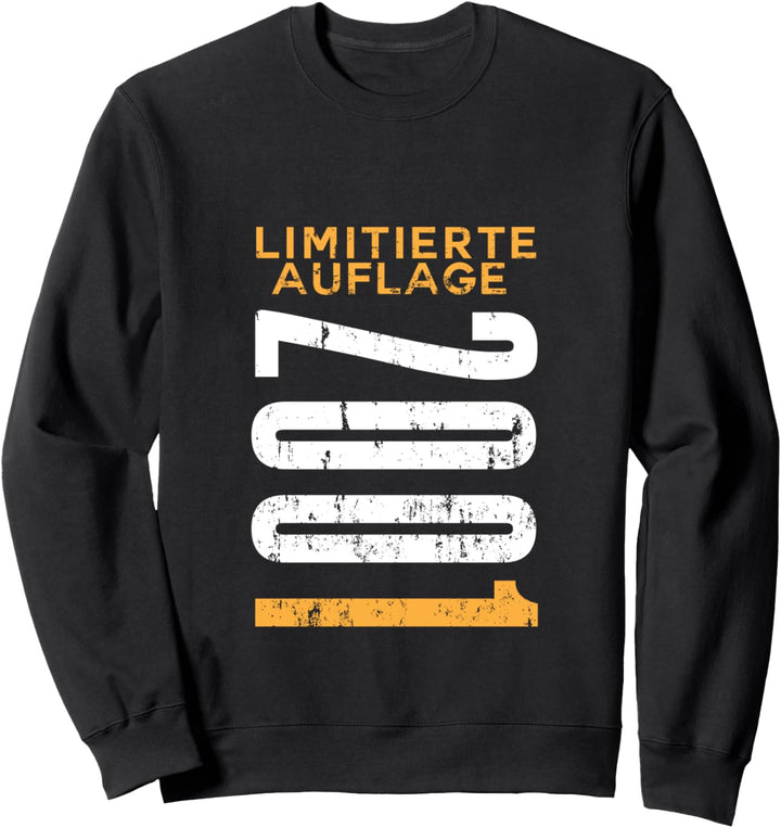 Limitierte Auflage 2001 Vintage 20 Geburtstag Mann Frau Sweatshirt
