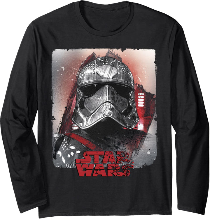 Star Wars Last Jedi Captain Phasma Distress Langarmshirt