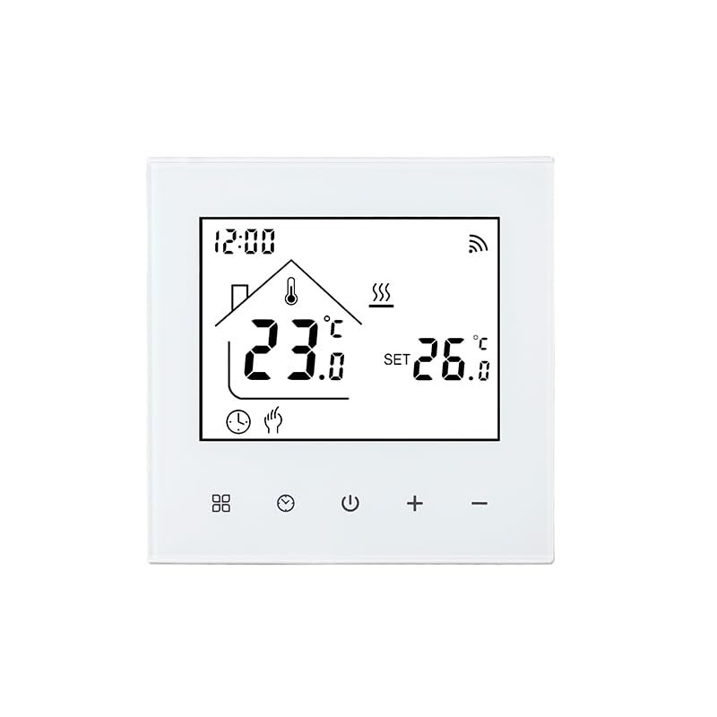 M4 Smart Wi-Fi Thermostat for Water & Underfloor Heating, 230V Digital Wall Thermostat, Tuya App Con