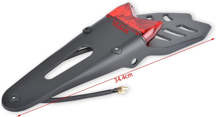 KATUR 12V Motorrad Enduro LED Heckfender Bremsschwanz Lauflicht Blinker Lampe Universal
