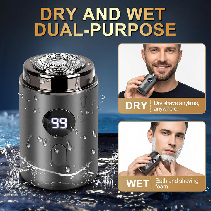 Elektrorasierer Herren, 2 in 1 Tragbarer Elektrischer Mini-Rasierer, Sopami Mini Shaver, Wasserdicht