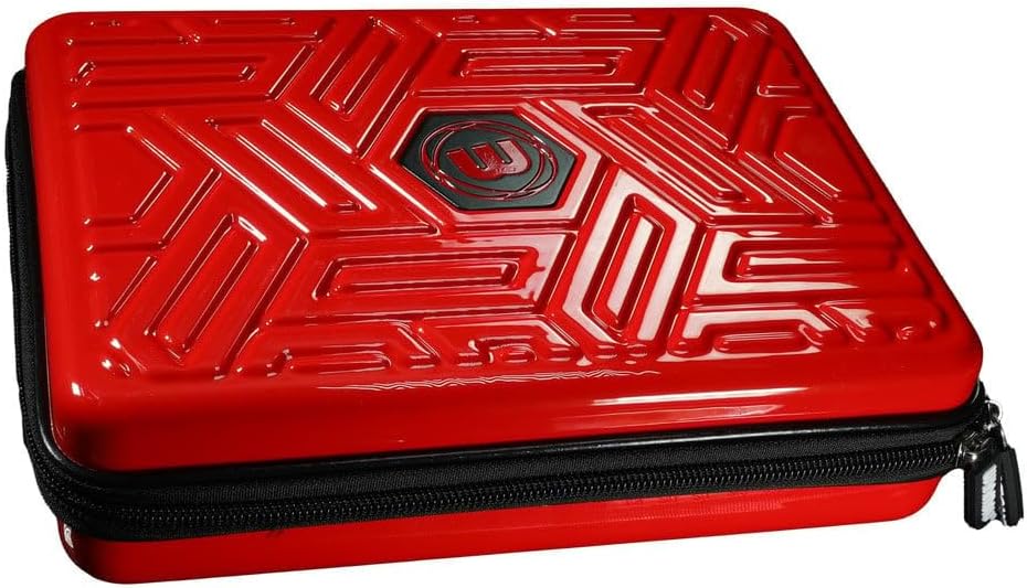 WINMAU Armor G4 Darts Geldbörse - Rot Darts-Etui für komplett montierte Dart und Zubehör - Stossfest