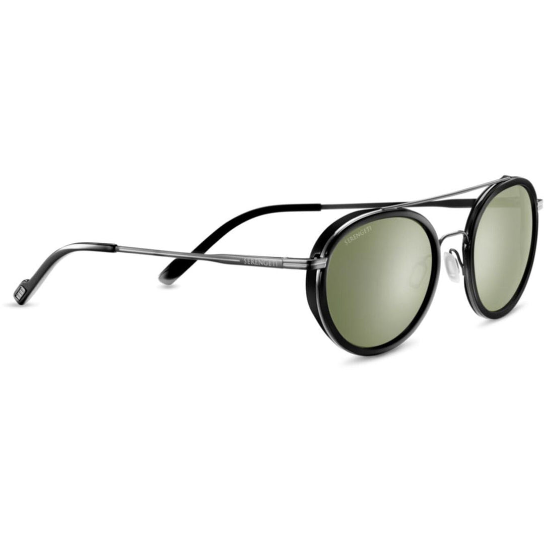 Serengetti Damen Geary Dark Gunmetal Black Shiny Acetat, Mehrfarbig/Meereswellen (Ocean Tides), One