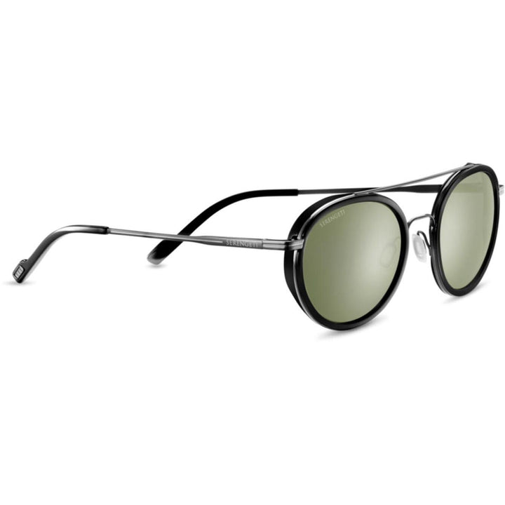 Serengetti Damen Geary Dark Gunmetal Black Shiny Acetat, Mehrfarbig/Meereswellen (Ocean Tides), One