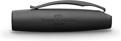 Faber-Castell 148823 - Füllfederhalter Basic Black Carbon, Feder B, schwarz schwarz carbon Füller Fe