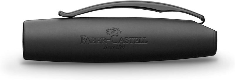 Faber-Castell 148821 - Füllfederhalter Basic Black Carbon, Feder F, schwarz schwarz carbon Füller Fe