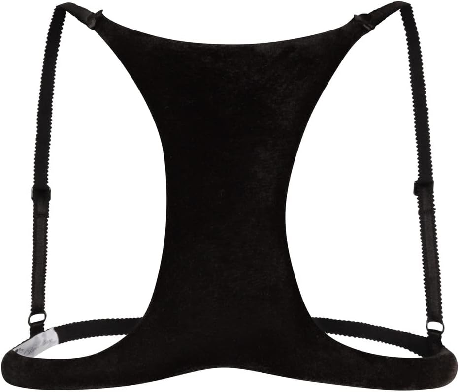 La Decollette Original faltenfreie Dekolettee Schlaf BH Uni Grösse Black Velvet