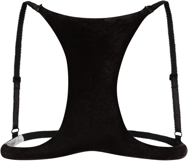 La Decollette Original faltenfreie Dekolettee Schlaf BH Uni Grösse Black Velvet