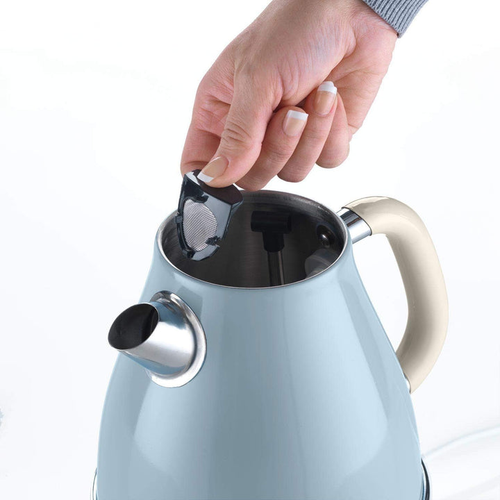 Ariete, 2869 Vintage, elektrischer Wasserkocher aus Edelstahl, 1,7 Liter, für Wasser, Tee und Kräute