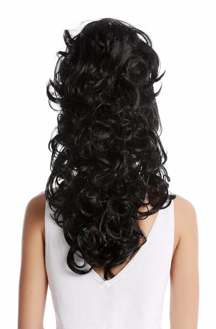 WIG ME UP - GF-W2418-1B Perücke Damenperücke Barock 60er retro riesig Beehive Hochsteckfrisur Dutt l