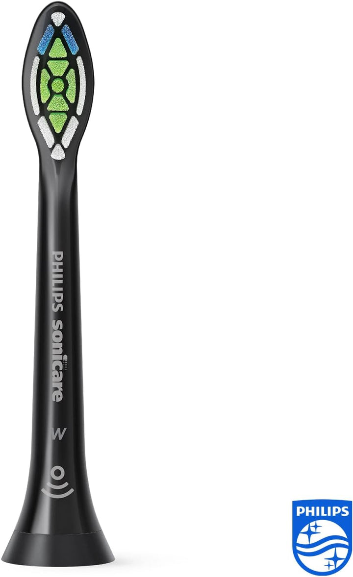 Philips Sonicare Original W2 Optimal White Standard-Schallzahnbürstenköpfe - 2er-Pack in Schwarz (Mo