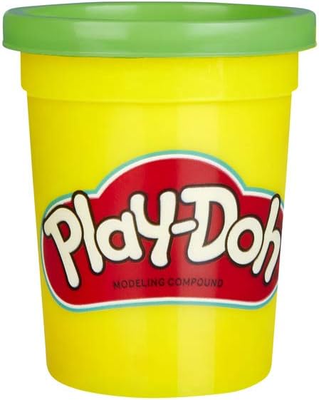 Play-Doh E4828F02 12er-Pack mit grüne Spielknete, 112g-Dosen in recycelbarer Verpackung, optimal für