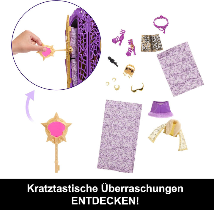 Monster High Skulltimate-Secrets-Set aus Puppe und Accessoires, Hauntlywood Mysteries Clawdeen Wolf