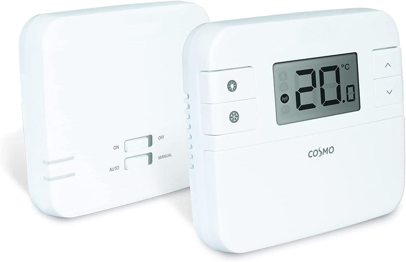 Heizung Einzelraumregelung Digitaler Funk Raumthermostat mit Empfänger und 3X Stellantrieb