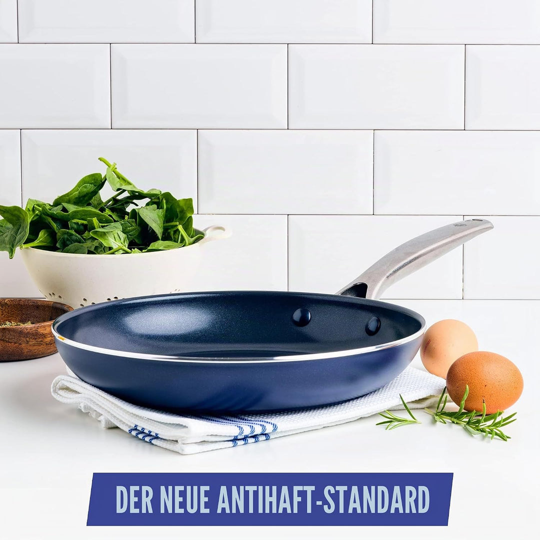 Blue Diamond Cookware Diamon Infused Bratpfanne (24cm), keramische Antihaftbeschichtung, PFAS-frei,