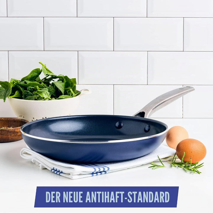 Blue Diamond Cookware Diamon Infused Bratpfanne (24cm), keramische Antihaftbeschichtung, PFAS-frei,
