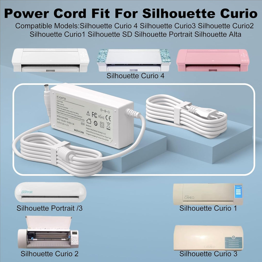 24V weisses Ladegerät für Silhouette Cameo 5 4 3 2 1 SD Portrait Studio Elektronisches Schneidwerkze