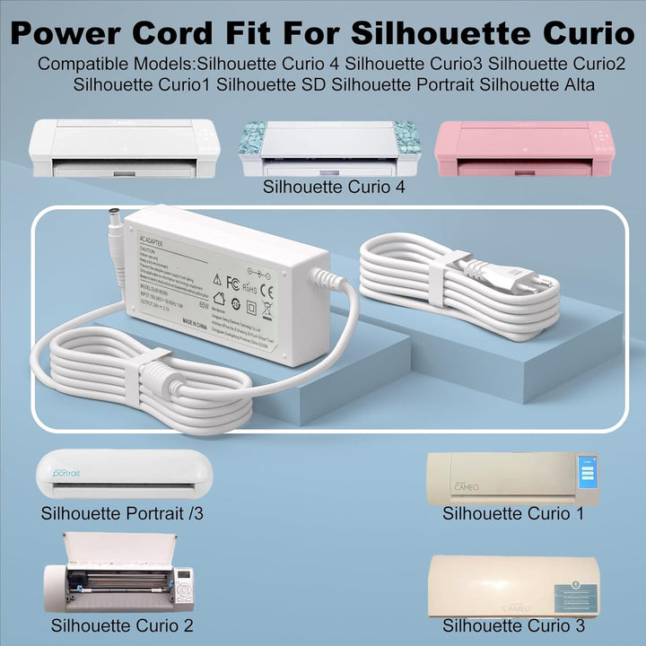 24V weisses Ladegerät für Silhouette Cameo 5 4 3 2 1 SD Portrait Studio Elektronisches Schneidwerkze