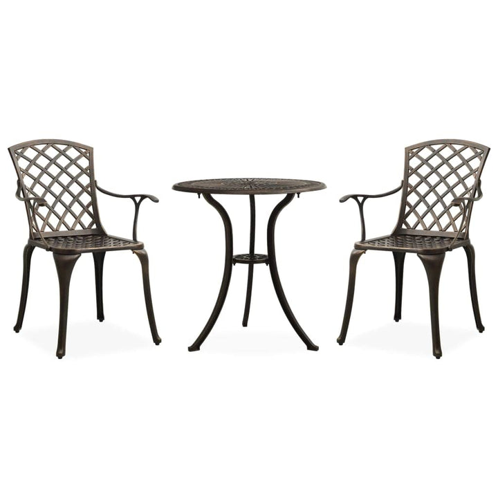 vidaXL Bistroset 3-TLG. Balkonset Gartenmöbel Sitzgruppe Balkonmöbel Gartenset Gartentisch Gartenstu