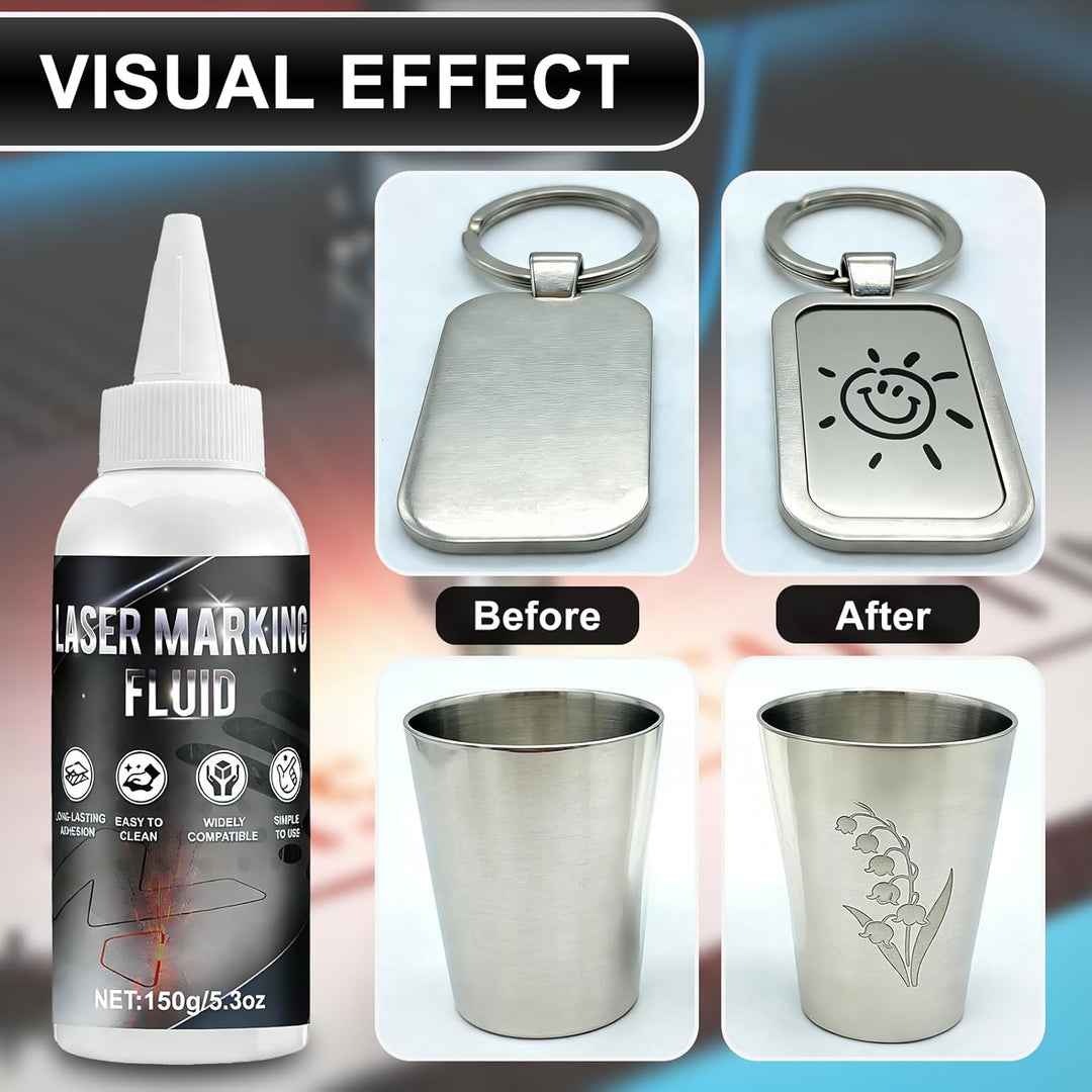 150ml Laser Markierungsspray, Laser Gravur Spray, Laser Spray, Markierungsspray, für Lasergravuren v