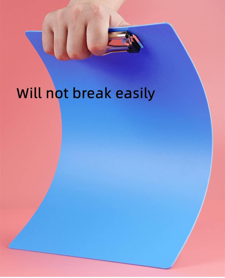 A4 Klemmbrett, 6er Klemmbrett A4 mit gummierter Metallklemme Zwischenablage Schreibblock für Student