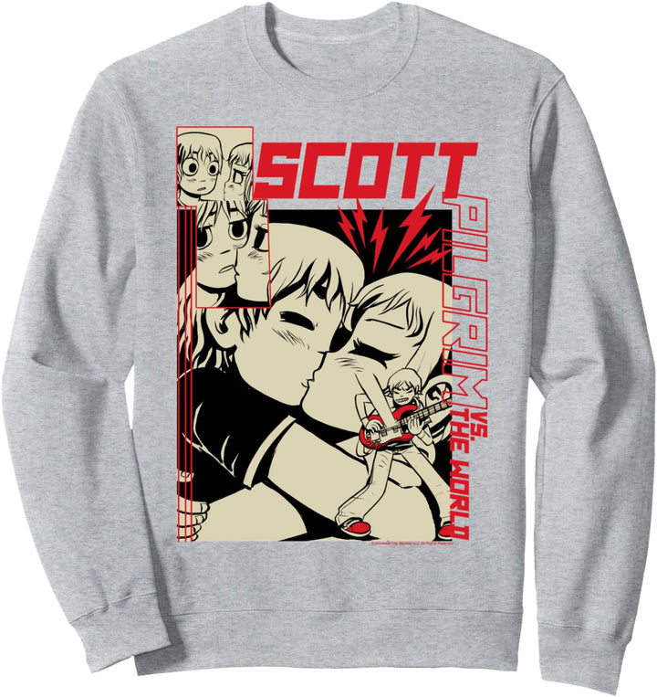 Scott Pilgrim Vs. The World Ramona and Scott Anime Poster Sweatshirt