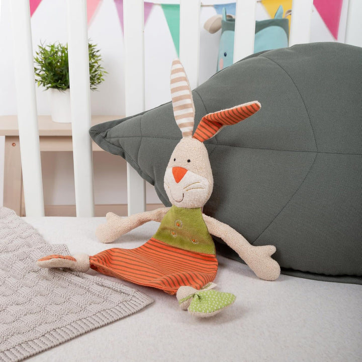 SIGIKID 48921 Schnuffeltuch Hase Green Mädchen und Jungen Babyspielzeug empfohlen ab Geburt mehrfarb
