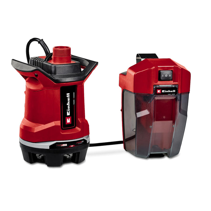 Einhell Akku-Schmutzwasserpumpe GE-DP 18/25 Li-Solo Power X-Change (18 V, 7.500 L/h Fördermenge, 5 m