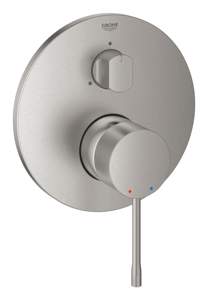 GROHE Essence - Einhandbatterie mit 3-Wege-Umstellung (verdeckte &amp; schnelle Befestigung, mit Wandros