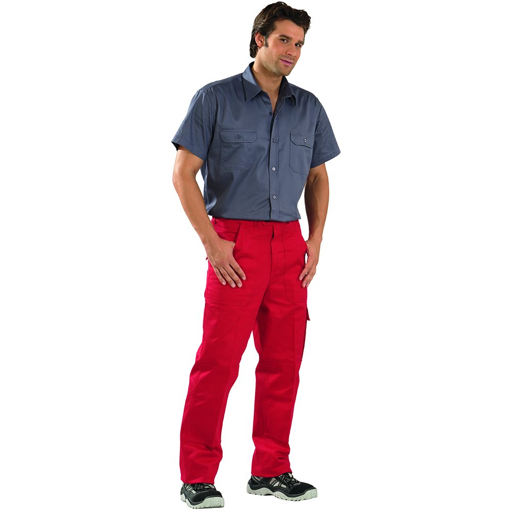 Planam Grösse 52 Herren BW 290 Cargo-Bundhose mittelrot Modell 0183 Mittelrot 52, Mittelrot 52