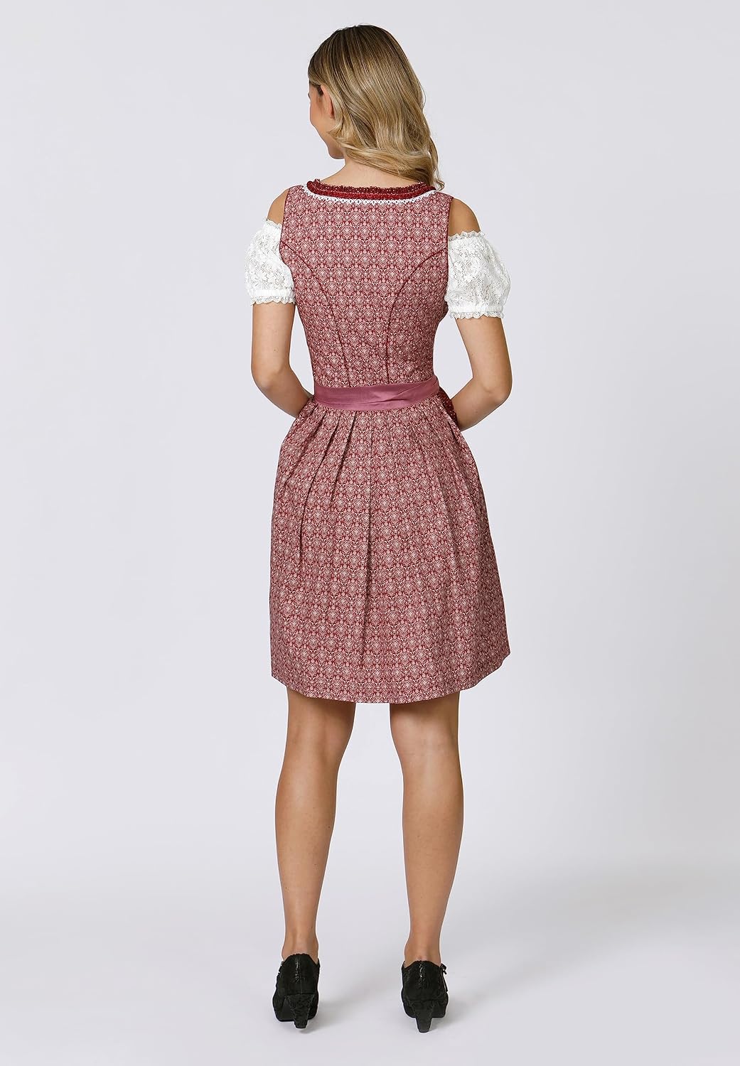Stockerpoint Damen Dirndl Kim Kleid für besondere Anlässe 36 Bordeaux, 36 Bordeaux