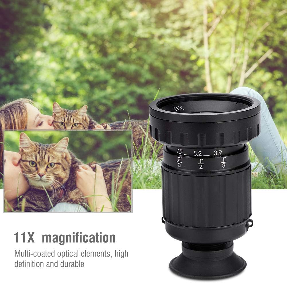 Qii lu Sucher VD-11X HD Directors Viewfinder, 16: 9 37mm Pro Sucherlupe Szene Zuschauer Micro Direct