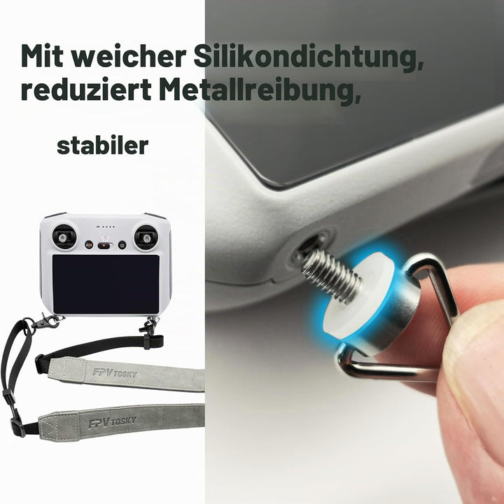 FPVtosky Gurt für DJI RC 2/RC Controller, Mini 5 pro /4 pro Umhängeband + 2 Steuerknüppel, Fernbedie