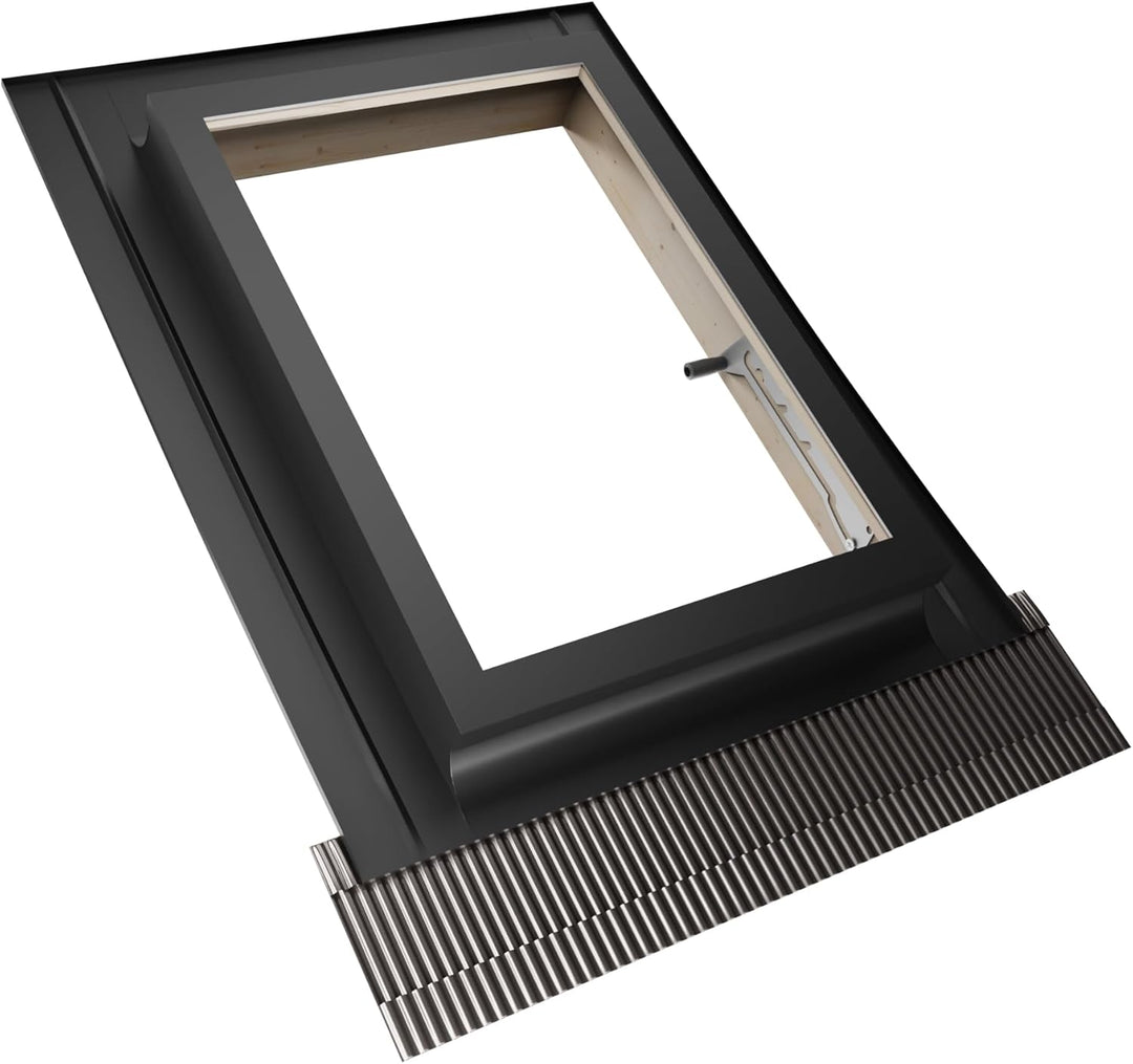 Emica - Dachfenster Best Vasistas aus Aluminium | Verglasung mit Hagelschutz und Innenverglasung 4T-