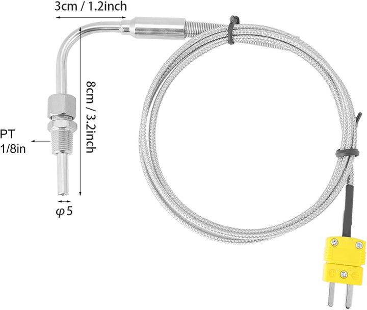EGT Thermoelement K Typ für Abgastemperatursonde mit freiliegendem Spitzenanschluss