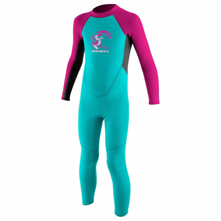 O'Neill Herren Toddler Reactor Ii 2mm Back Zip Full Wetsuit Neoprenanzug 3Y Aqua / Berry, 3Y Aqua /