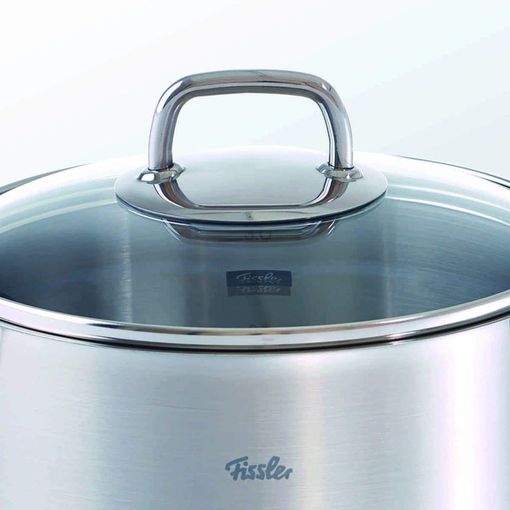 Fissler Viseo / Edelstahl-Topfset, 4-teilig, Kochtopf-Set, Töpfe mit Glas-Deckel, Induktion, alle He