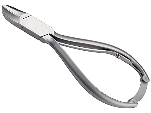 Alpen professionelle Nagelzange, Stahl AISI 420 rostfrei, mattiert, Federöffnung, durchgesteckte Zan