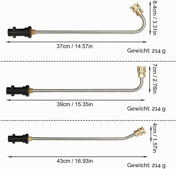 Dachrinnenreinigungswerkzeuge für Kärcher K2 K3 K4 K5 K6 K7, Hochdruckreiniger Verlängerungsstab Dac